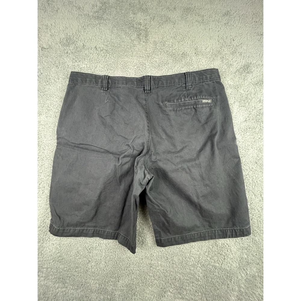 Eddie Bauer Shorts Mens Size 38 Black Solid 9" Inseam Casual Chino Cotton - Picture 10 of 12